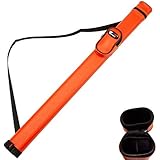 GSE Games & Sports Expert 1x1 Hard Billiard Pool Cue Stick Carrying Case (Several Colors Available) (Orange)