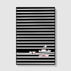 Framed Canvas Home Artwork Decoration Lines Art Canvas Wall Art for Living Room, Bedroom - 16x24 inches