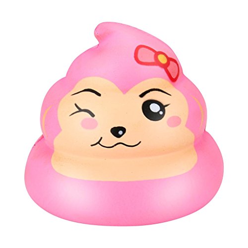 Stress Reliever Toy, KESEELY Exquisite Fun Monkey Poo Scented Squishy Charm Slow Rising Mini Toys (B)