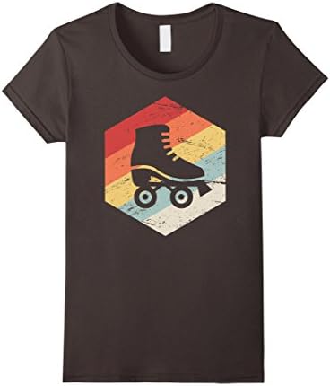 Womens Retro Roller Skating T-Shirt Medium Asphalt