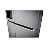 LG GSL761PZXV Freestanding American Fridge Freezer, Frost Free, 246 liters, Stainless Steel, Noise level: