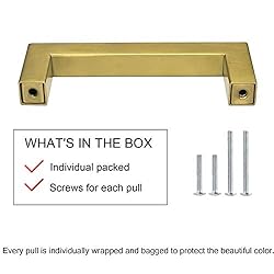 goldenwarm 25 Pack Gold Kitchen Cabinet Handles 5