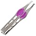Trenton Gifts Stainless Steel Tweezers with LED Light for Precision Hair Removal (Set of 3)