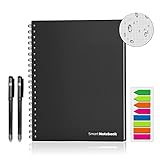 HOMESTEC Reusable Smart Notebook Erasable Wirebound