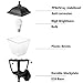 SPECILITE Outdoor Wall Light, 2700K 800LM LED Security Black Lantern Fixtures Lamp Lighting for Front or Back Entryway, Porch, Garage, Deck, or Balcony (2 Pack)
