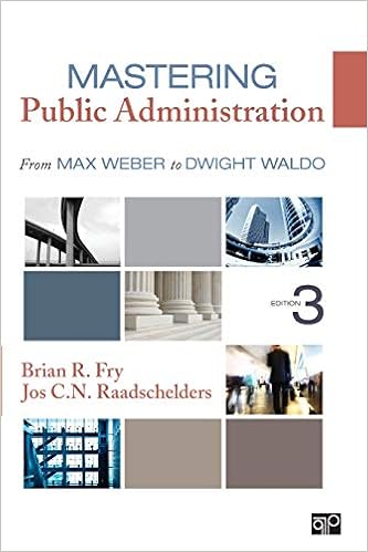 Mastering Public Administration From Max Weber To Dwight Waldo Fry Brian R Raadschelders Jos C N 9781452240046 Amazon Com Books