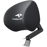 Memory Foam Headrest Attachment for Office Chair, Adjustable Lumbar Support Pillow, Elastic Sponge Head Pillow, Desk Chair Neck Support