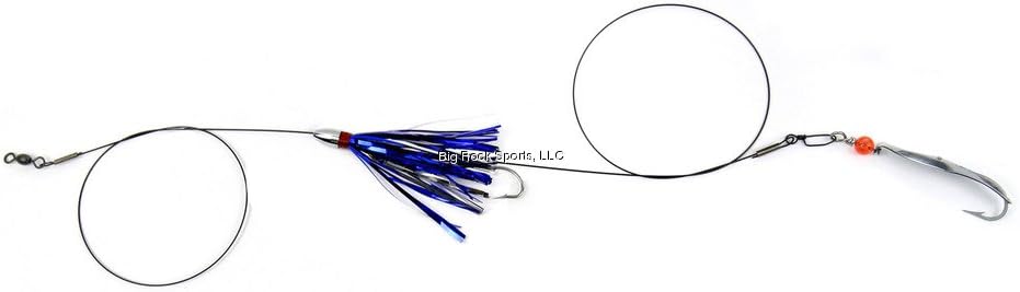 ClarkspoonMDBS-0RBMS Mackerel Duster Rig, Blue/Silver Duster, Size 0 Silver Spoon
