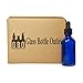 (12 Pack) 2 oz. Cobalt Boston Round with Black Glass Dropper