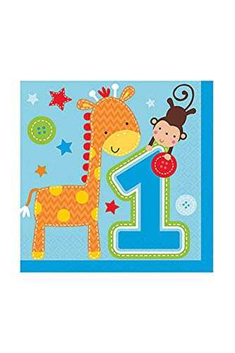 One Wild Boy Luncheon Napkins, Birthday