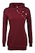 Zeagoo Women's Long Sleeve Side Zip Funnel Neck Pullover Tunic Hoodie Sweatshirt Outerwear Tops