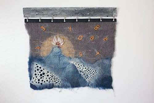 Hand felted woolen wall hanging scupture