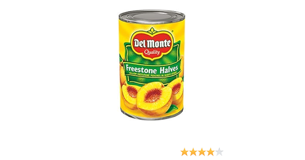 Del Monte freestone peaches halves (024000167211)