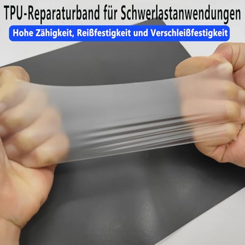 Pool Patch Tape Repair Kit Underwater: Transparent Waterproof Tape, Pool Patches Self-Adhesive Underwater for Repair Various Swimming Pool Surfaces (Tape 10 cm x 150 cm)