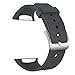 FanTEK Band for Gear S2 - Soft Silicone Sports Style Replacement Strap Work for Gear S2 Smart Watch SM-R720 SM-R730 Version Only (Dark Gray)