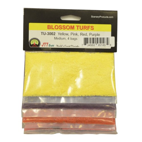JTT Scenery Products Blossom Flower Turf, Multiple Colors, Medium