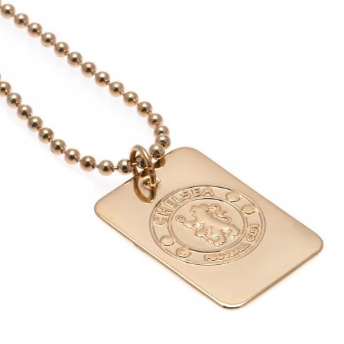 Chelsea F.C. Gold Plated Dog Tag & Chain