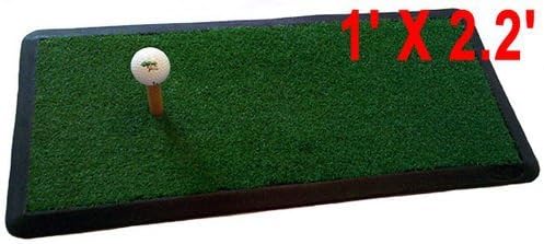 Heavy Duty GOLF HITTING PRACTICE MAT Chipping Driving Launch Pad net 1' x 2.2' by MBSellers
