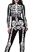 Fixmatti Women Skeleton Halloween Cosplay Skeleton Adult Jumpsuits Onesie S