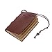 Foxnovo Leather Writing Journal Notebook, Antique Handmade Leather Bound Daily Notepad, Vintage Notebook with PU Cover, Classic Embossed Travel Diary Sketchbook to Write in , Best Gift (Coffee)