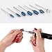 Makartt Blue Nail Drill Bits Set Tungsten Carbide 7Pcs Acrylic Nail File Drill Bit Manicure Pedicure Remove Gel Polish Poly Nail Extension Gel B-09