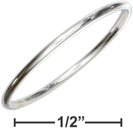 Sterling Silver 1mm Round Wire Band Ring