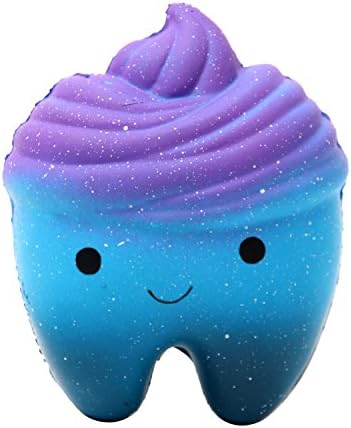 TEEGOMO New Star Tooth Slow Rising Scented Jumbo Squishy Squeeze Squishies Toys and Gifts