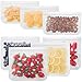 Bayco Reusable Storage Bags (7 Pack) Lunch Sandwich Bags & Small Kids Snack Bags For Food, EXTRA THICK Reusable Food Storage Bags, Reusable Freezer Bags, Reusable Zipper Bags, BPA FREE