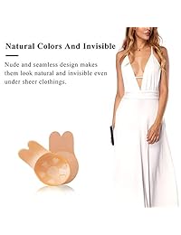 SANXIA Invisible Breast Lift Up Tape Bra for Women, 2 Pair Lift Nipplecover Bra …