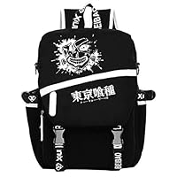 Gumstyle Tokyo Ghoul Anime Cosplay Luminous Laptop Backpack Rucksack Schoolbag Book Bag Unisex Student Black