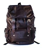 AM LandenKorean Style Super Cute Backpack School Bag Can Fit 15"Laptop (Brown)