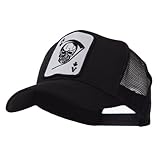 Skull and Choppers Embroidered Military Patched Mesh Cap - Large Skull