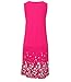 Akery Womens Summer Casual Sleeveless Mini Printed Vest Dresses,Rose,Large
