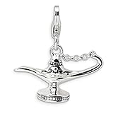 Sterling Silver 3-D Enameled Magic Lamp w/Lobster