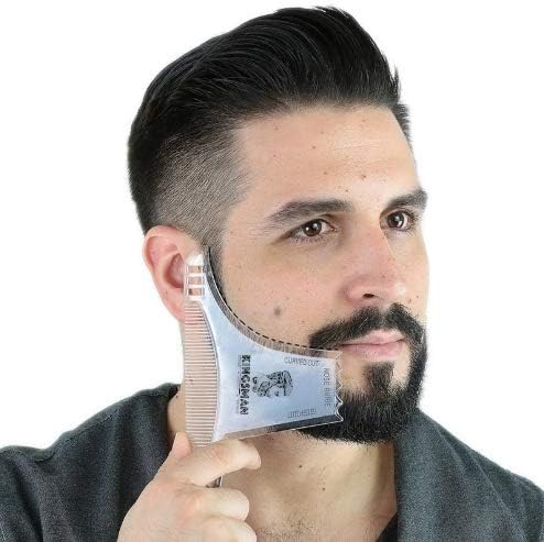 Trend Matters 8 in 1 Multi-Liner Transparent Beard Shaping Template Comb Kit
