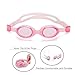 Sprive Kid Swim Goggles, First Start Anti-Fog Lens (Age 3-6) with Protective Case, Nose Clip & Ear Plugs. UV Protection, 100% Silicone, Hypoallergenic, Waterproof, Soft, Comfortable. (Pink)