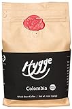 Hygge Coffee Co. Colombia Dark Roast Whole Bean Coffee | Fresh Roasted, Direct Trade - 12 oz