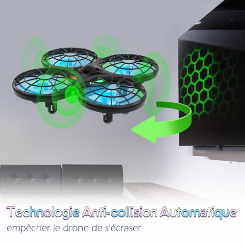 Loolinn | Drone for Kids Gift - Mini Remote Control Drone with Automatic Anti-Collision Technology/Safe for Kids/Easy to Pilot/C0 Certification (Gift for Kids)