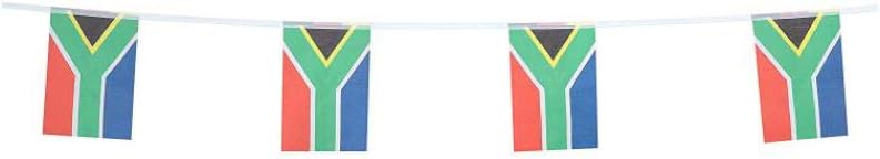 Flags - South Africa Flags South African Small String Flag Banner Mini National Country World Flags Pennant Banners For Party Events Classroom Garden Olympics Festival Grand Opening Bar Sports Clubs Celebration (South Africa)
