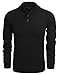 COOFANDY Men's Casual Shawl Collar Sweatshirts Long Sleeve Pullover