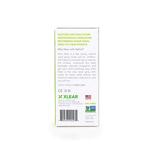 Xlear Kids' Nasal Spray, Natural Saline Nasal Spray for Kids with