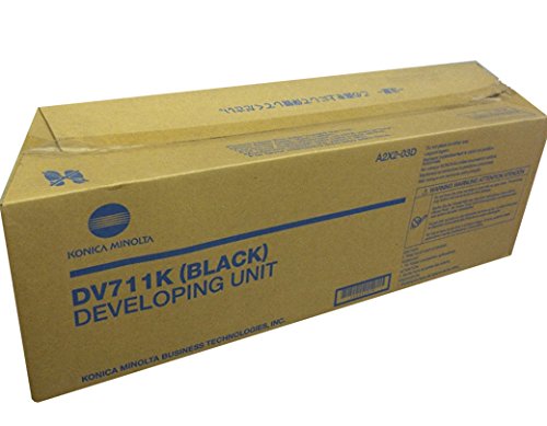 A2X203D DV711K Genuine Konica Minolta Developer, 120000 Page-Yield, Black