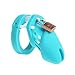 Lightweight Premium Silicone Chastity Device Male Birdcage (Blue)