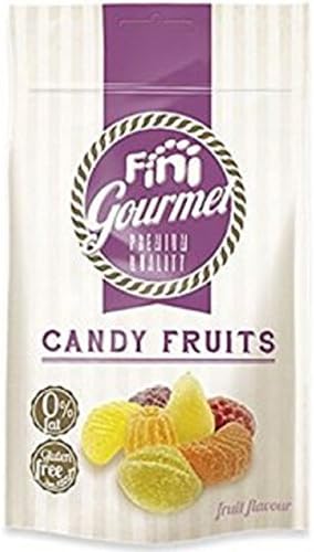 Fini Gourmet Candy"6 oz Candy Fruits, Citrus Candies, Jolly Jamboree, Rainbow Chips, Wild Strawberry" (Candy Fruits)