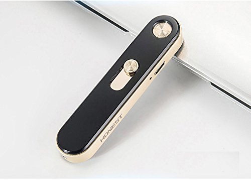 USB Lighters Metal Rechargeable Windproof Flameless Electronic Arc Cigar Cigarette Lighter No Gas USB Charging Lighters (Black)