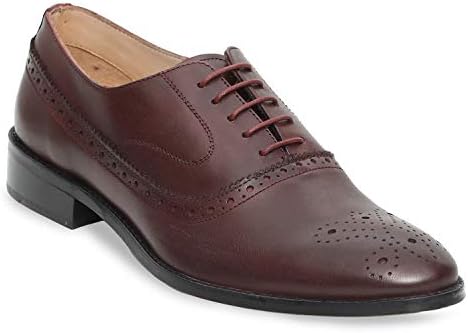 burgundy dress shoes amazon Amazon.com | Golden Pass Men's Burgundy Cap Toe Leather Sole Oxfords Dress Shoes (Numeric_8)