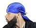 Slippery Apparel | Velvet Premium Durag (20+ Colors) 360 Waves Extra Long Straps for Men Will Last for Years Blue