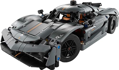 LEGO Technic Koenigsegg Jesko Absolut Supersportwagen in Grau, Bauspielzeug für Jungen und Mädchen, Spielzeugauto für Kinder, Geschenk für Autofans, Dekoration für das Kinderzimmer 42173