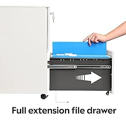 DEVAISE 2-Drawer Mobile File Cabinet with