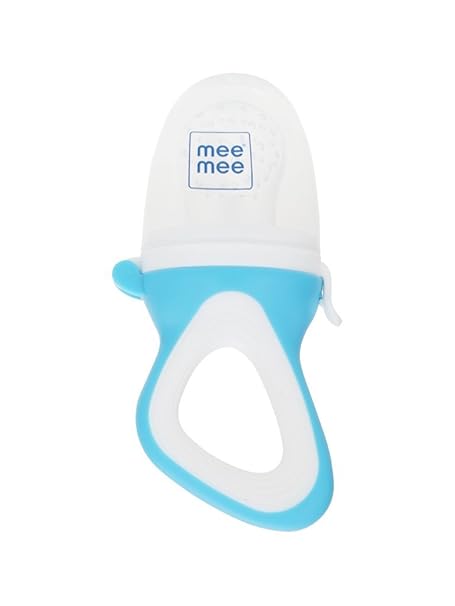 Mee Mee Fruit and Food Nibbler (with Silicone Sack, Blue)
